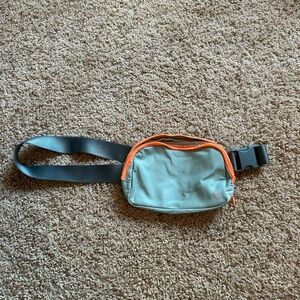 Stylish Green and Orange Men's Bag